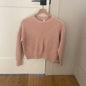 H&M blush pink knitted sweater